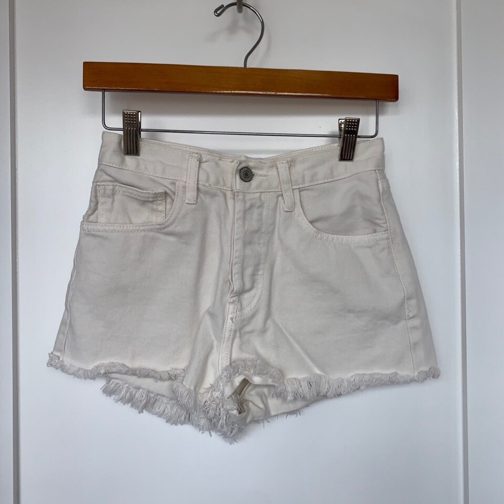 White Brandy Melville jean shorts